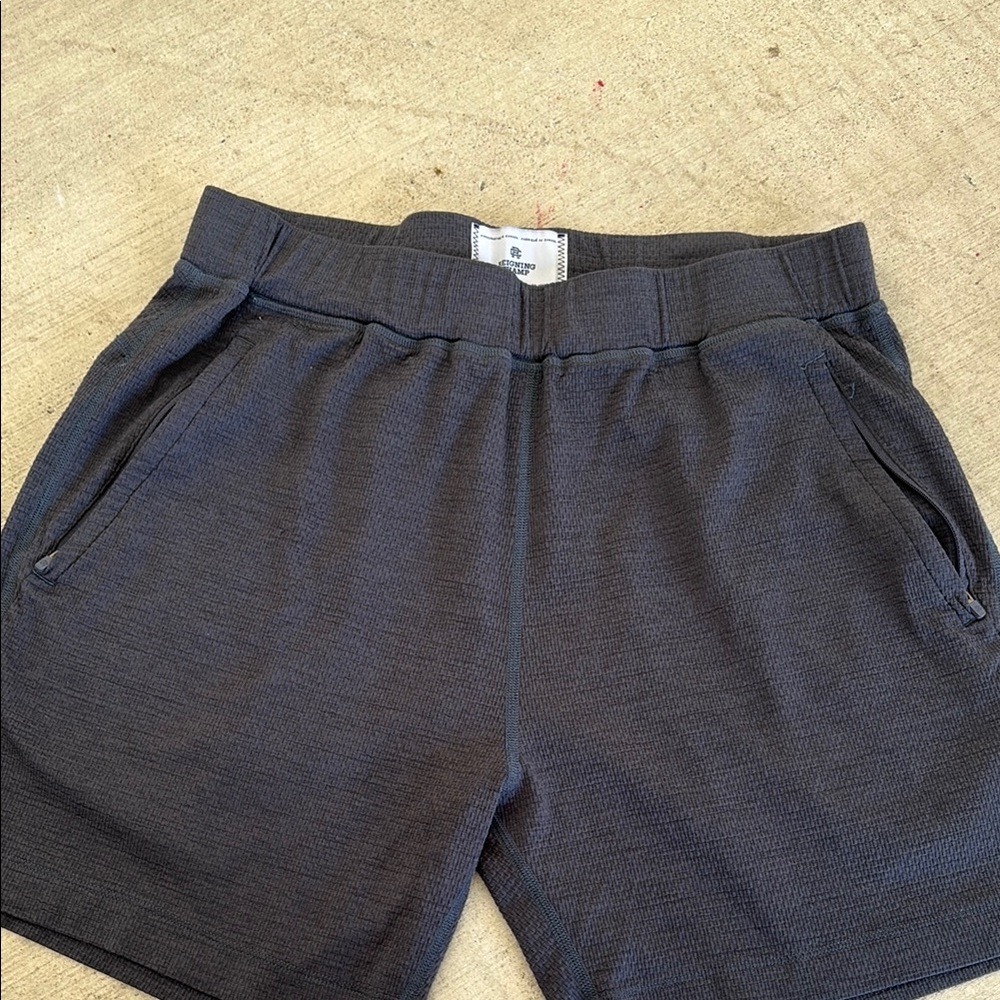 Reigning Champ Black Athletic Shorts with Elastic Waistband